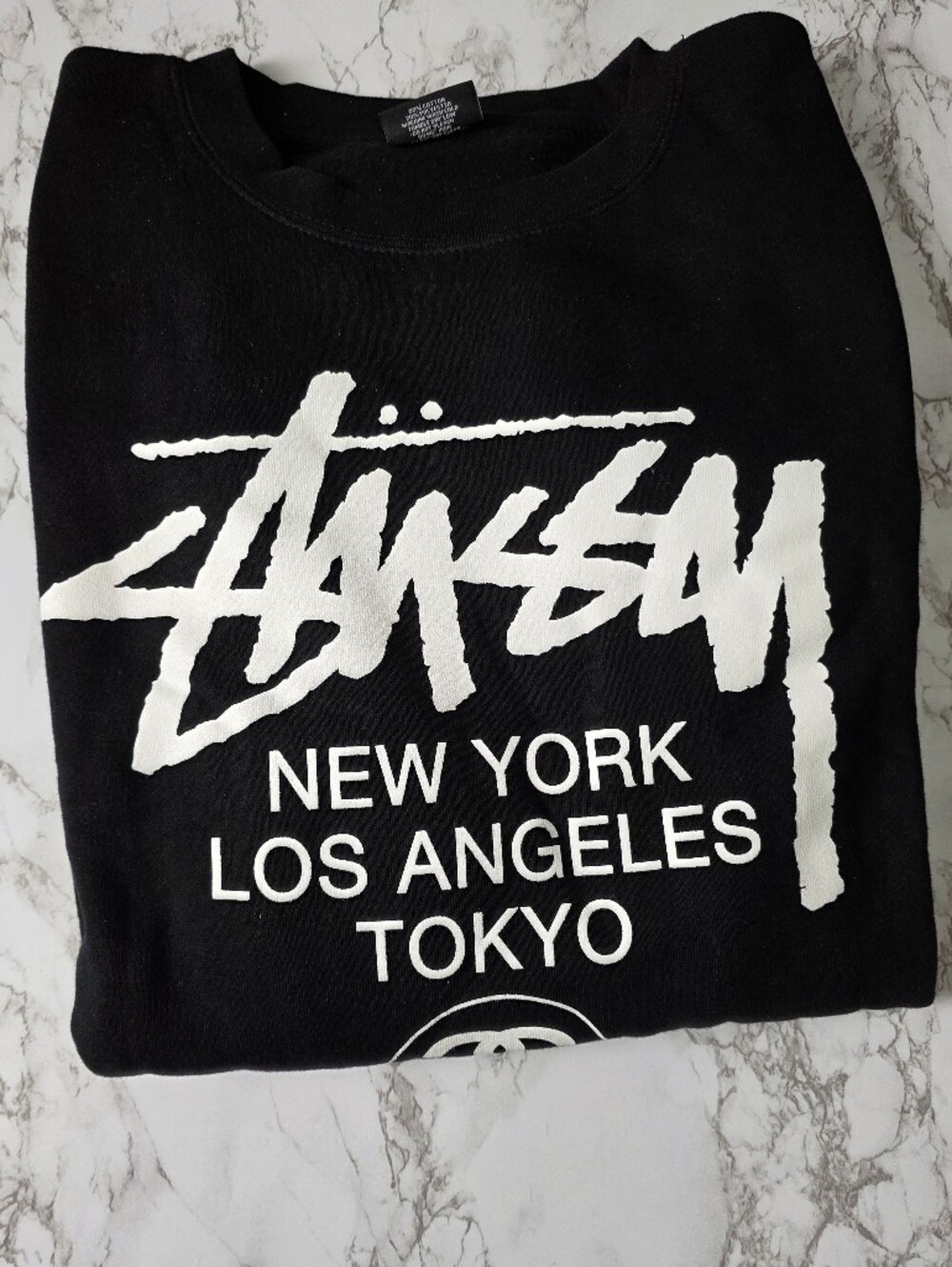 Stussy World Tour crewneck sweatshirt sz XL